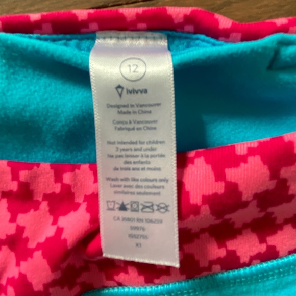 Ivivva by Lululemon Girls Leggings, Size 12 - Picture 4 of 5